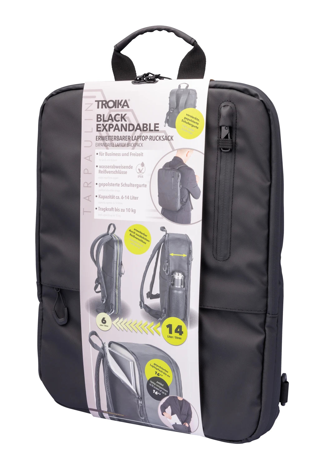 TROIKA BLACK EXPANDABLE