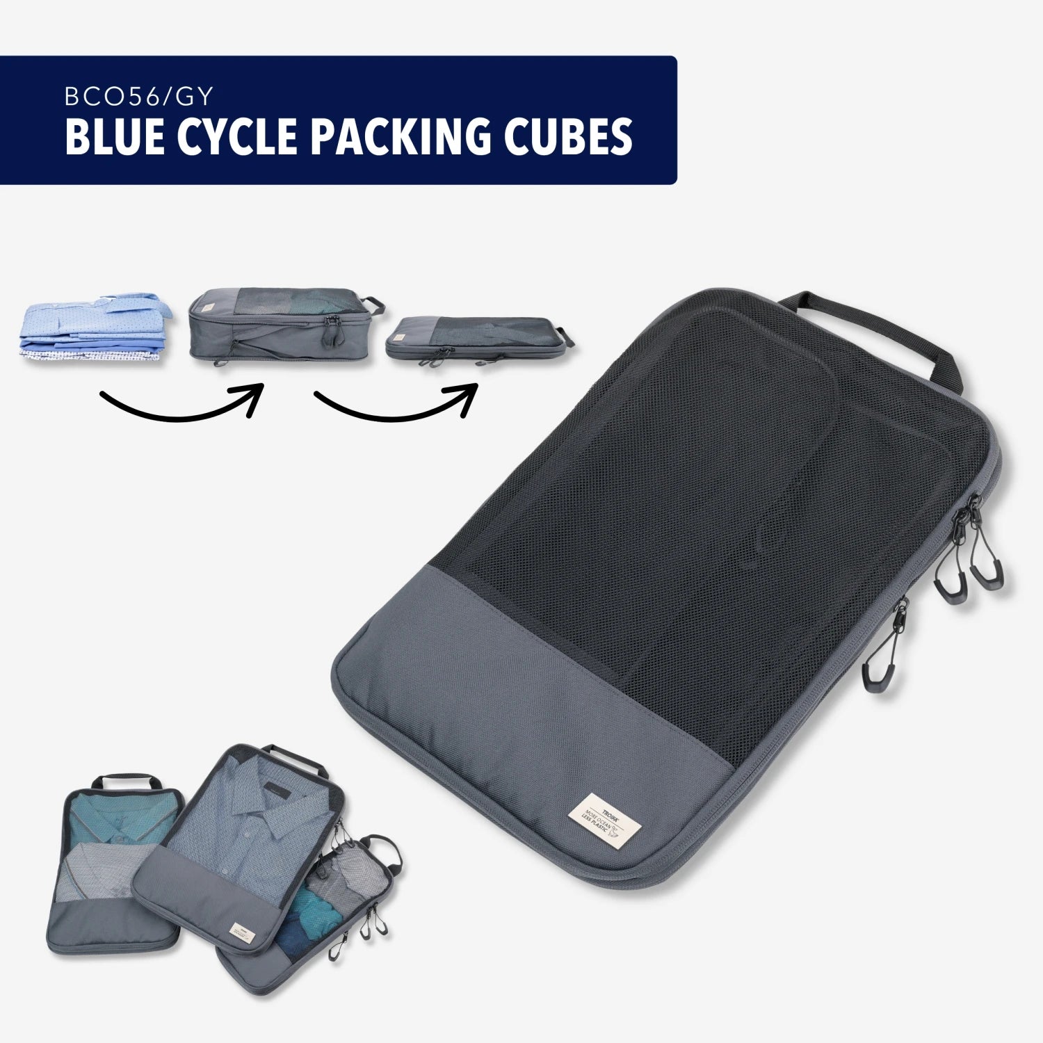 BLUE CYCLE PACKING CUBES