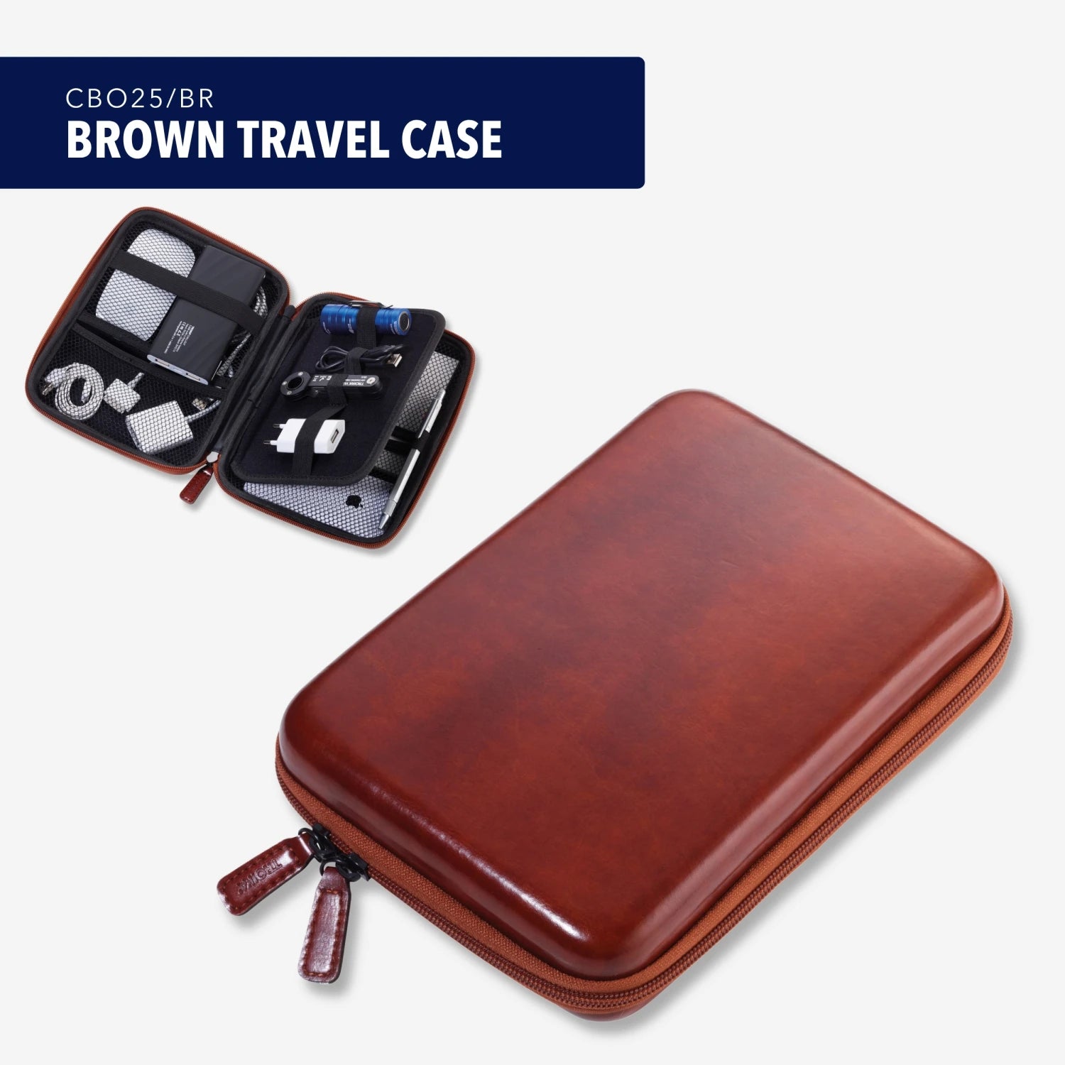 BROWN TRAVEL CASE