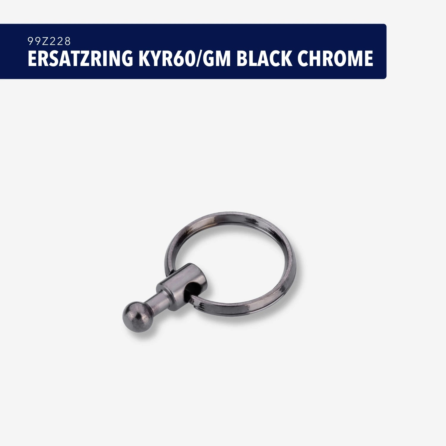 REPLACEMENT RING KYR60/GM BLACK CHROME