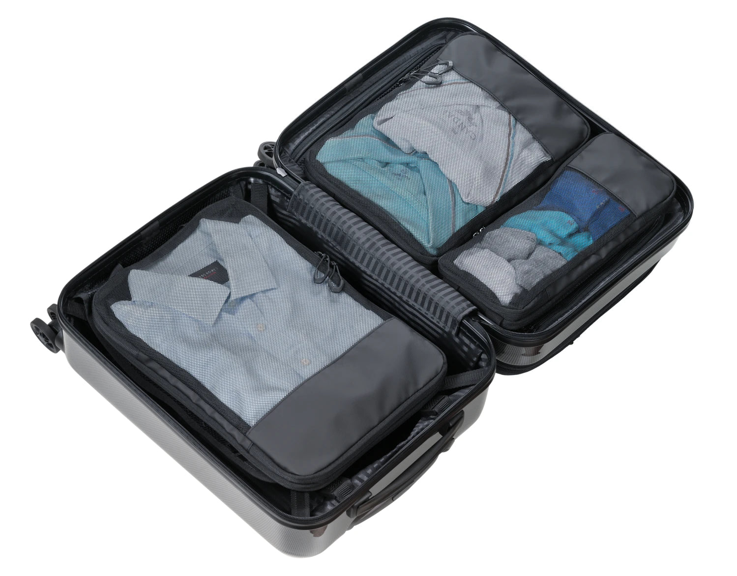 TROIKA BLACK PACKING CUBES