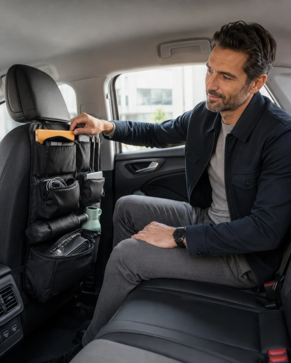 TROIKA BLACK CAR ORGANIZER