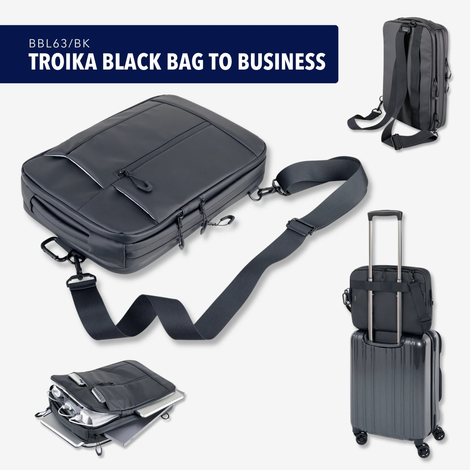 TROIKA BLACK BAG TO BUSINESS