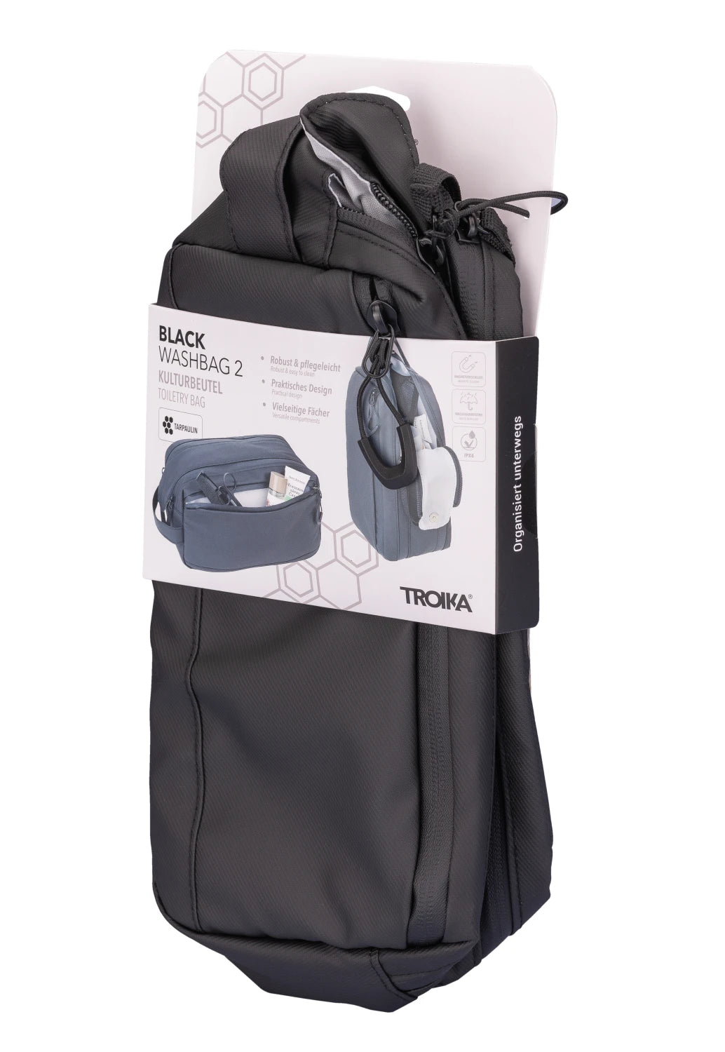 TROIKA BLACK WASHBAG 2