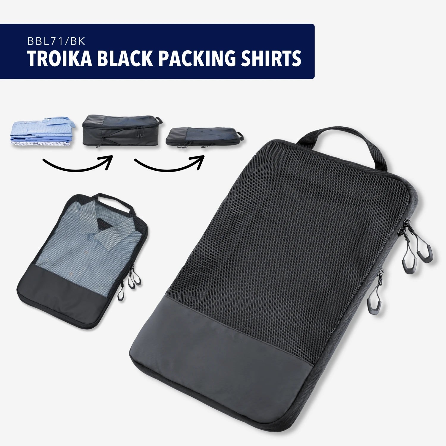 TROIKA BLACK PACKING SHIRTS