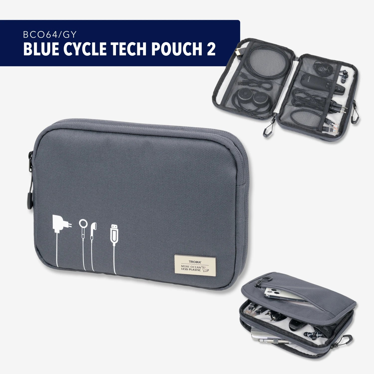 BLUE CYCLE TECH POUCH 2