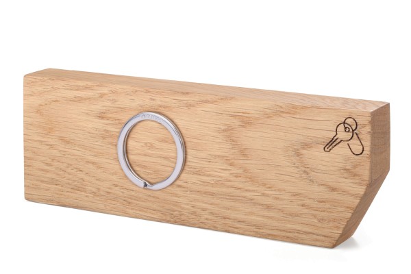 Schlüsselbrett aus Massivholz, handmade in EU, mit 1x Ring, starke Magnetwirkung HOLZWEG KEY BOARD